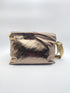 Rabens Saloner Foiled ripstop clutch pallavi metallic olive